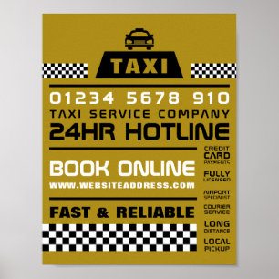 Trendy & Modern, Taxibestellung Poster
