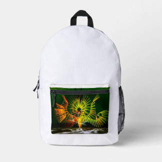 Trendy Modern Typografy Monogram Bedruckter Rucksack