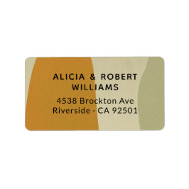 Trendy Moderne Abstrakte Minimalistische Einfache Adressaufkleber