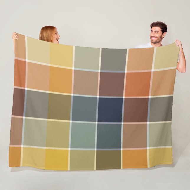 Trendy moderne Farbkombination Fleecedecke (Beispiel)