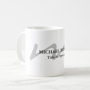 Trendy moderne Monogramm erste beruflich Kaffeetasse