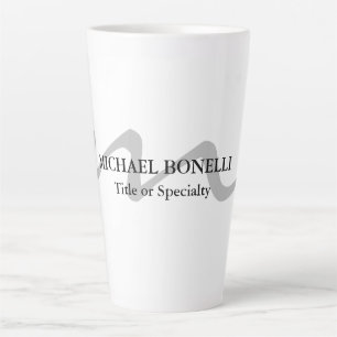 Trendy moderne Monogramm erste beruflich Milchtasse