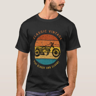 Trendy Moderne Vintage Motorradfahrer T-Shirt
