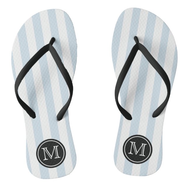 Trendy Monogram Gastgeschenk Hochzeit | Farbe Flip Flops (Fußbett)