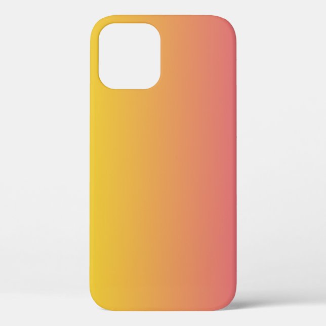 Trendy Monogram Pink Yellow Case-Mate iPhone Hülle (Rückseite)