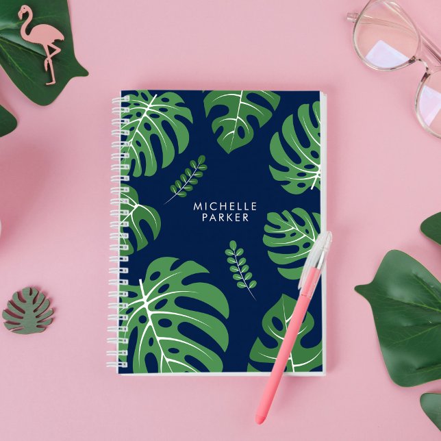 Trendy Monstera Palm Blätter Notizbuch (Von Creator hochgeladen)