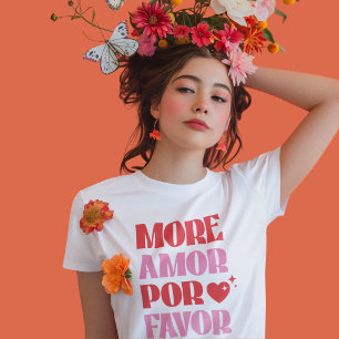 Trendy more Amor Por Gefallen für Rot und Rosa Ein T-Shirt