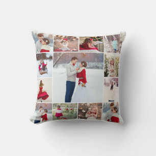 Trendy Multi Foto Collage Pillow Kissen