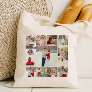 Trendy Multi Foto Collage Tote Bag Tragetasche