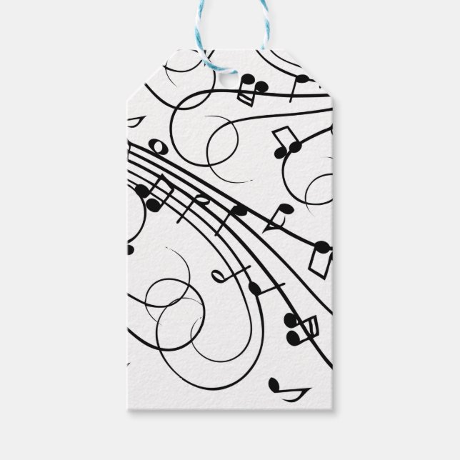 Trendy Music Design Geschenkanhänger (Vorderseite)