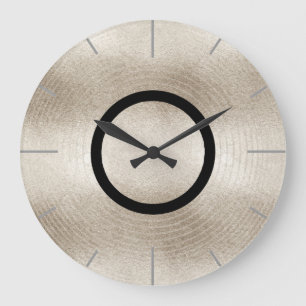 Trendy Music Platinum Record Disk Große Wanduhr