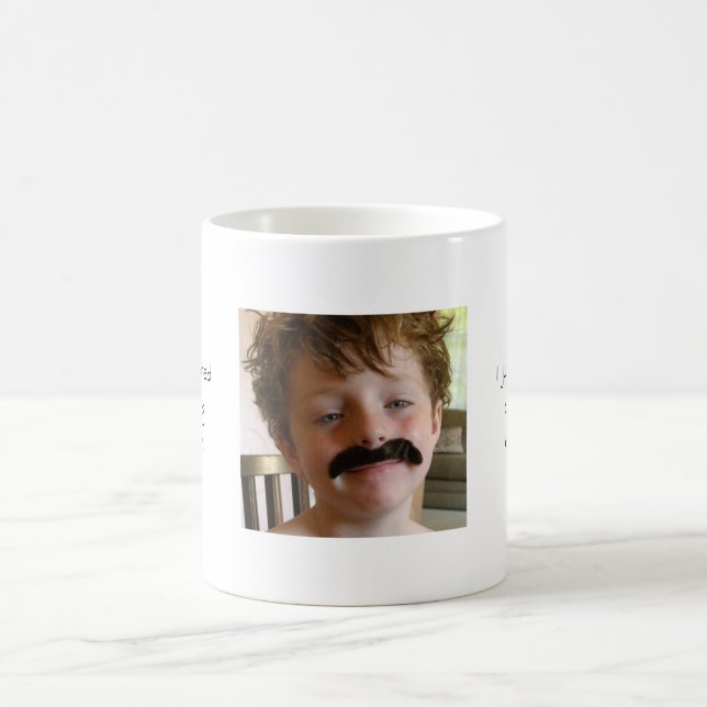 Trendy Mustache Coffee Tasse (Mittel)