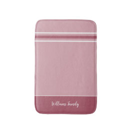 Trendy Mute Pink - Streifen Bath Mat Badematte