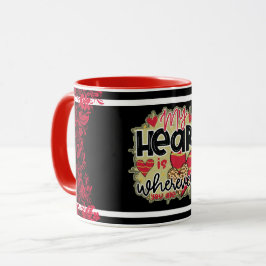 Trendy My Heart Valentinstag Tasse