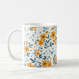 Trendy nahtlose Vintage Blumenmuster. Endlos Kaffeetasse