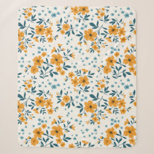 Trendy nahtlose Vintage Blumenmuster. Endlos Sherpadecke