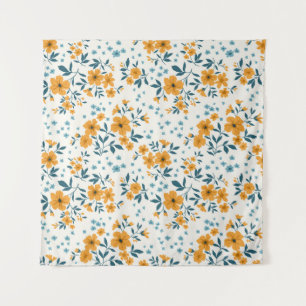 Trendy nahtlose Vintage Blumenmuster. Endlos Wandteppich