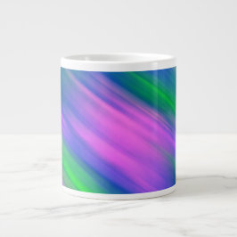 Trendy Neon Bright Blau grün pink Abstrakt Jumbo-Tasse