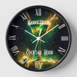Trendy Neon Party Time Personalisiert Uhr