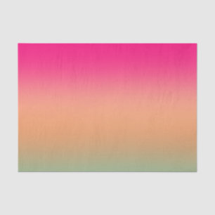 Trendy Neon Pink grün und sandig braun Seidenpapier