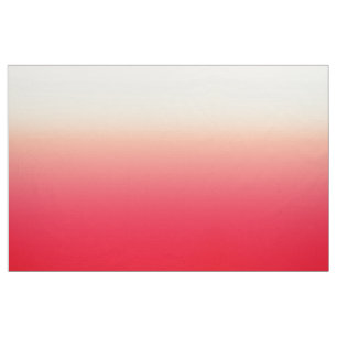 Trendy Neonrot zu Vintager weißer Ombre Steigung Stoff