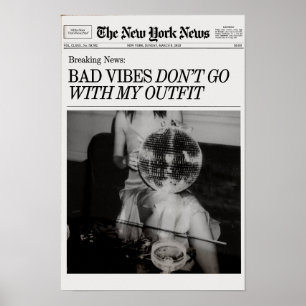 Trendy Newspapers Print, New York Magazine Print Poster