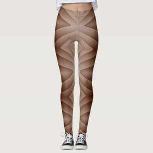Trendy niedlich braun "Ratti_Creative_Arts" Leggin Leggings