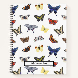 Trendy Niedlich Butterfly-Muster - benutzerdefinie Notizbuch
