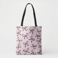 Trendy Niedlich Little Black Bows Pink