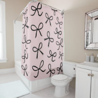 Trendy Niedlich Little Black Bows Pink