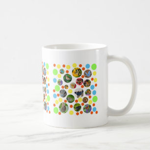 Trendy Niedlich moderne Schmetterlinge Polka Dots Kaffeetasse
