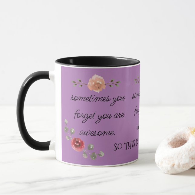 Trendy & Niedliche Blumen Sie sind Phantastischer  Tasse (Mit Donut)