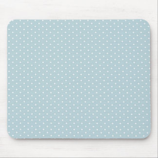 Trendy niedliches Girly blaues weißes Mousepad