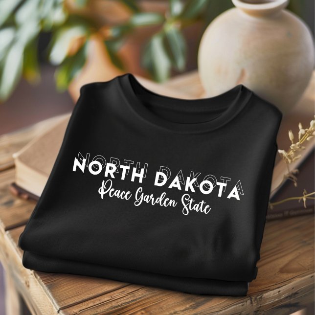 Trendy North Dakota Peace Garden Staat T - Shirt (Von Creator hochgeladen)