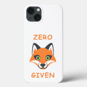 Trendy null Fox gegebener Phrase Emoji Cartoon iPhone 13 Hülle