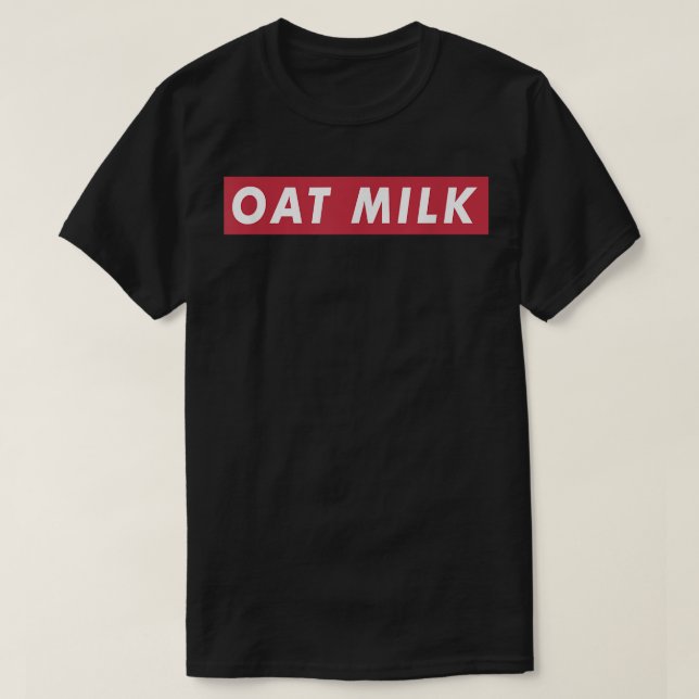 Trendy Oat Milk Lover Street Ästhetischer Vegan Ba T-Shirt (Design vorne)