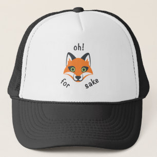 Trendy Oh! Für Fox Sake Phrase Emoji Cartoon Truckerkappe