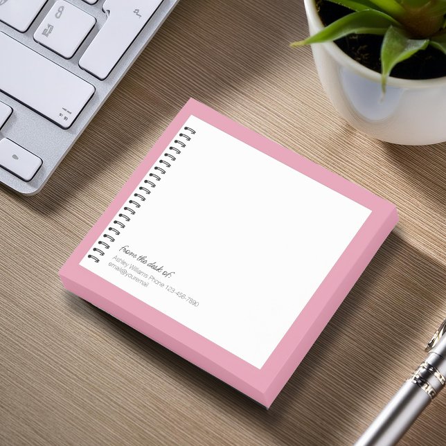 Trendy Onkologe Imitats Spiralpapier Monogram Note Post-it Klebezettel (Von Creator hochgeladen)