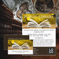 Trendy Open Book, Library Advertising
