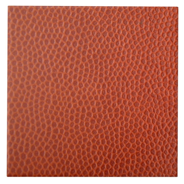 Trendy Orange Leather Keramik Tile Fliese (Vorderseite)