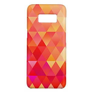 Trendy Orange Pink Frische Dreiecke Kunstmuster Case-Mate Samsung Galaxy S8 Hülle