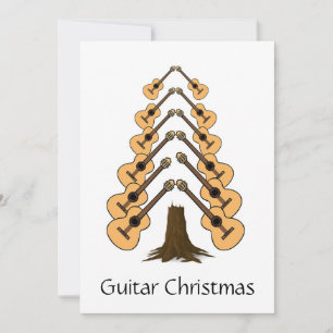 Trendy Original Music Merry Guitar Weihnachtsbaum Feiertagskarte