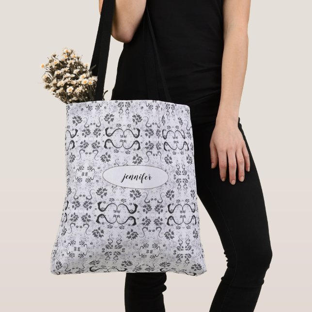Trendy Paint Mit Monogramm Tote Bag (Von Nahem)