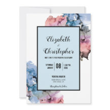 Trendy Paint Splash Navy Pink Abstrakt Moderne