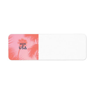 Trendy Palm Tree Bright Peach made in USA Type