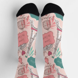 Trendy Paris Eifell Tower Tours Socks Socken