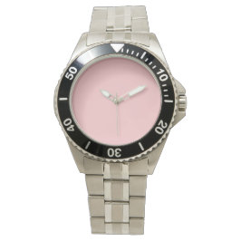 Trendy Pastel Rose Solid Color Armbanduhr