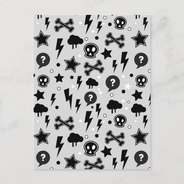 Trendy Pattern Postkarte (Vorderseite)