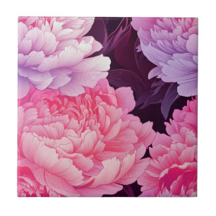 Trendy Peonies Keramik Fliesen für gemütliche Inne