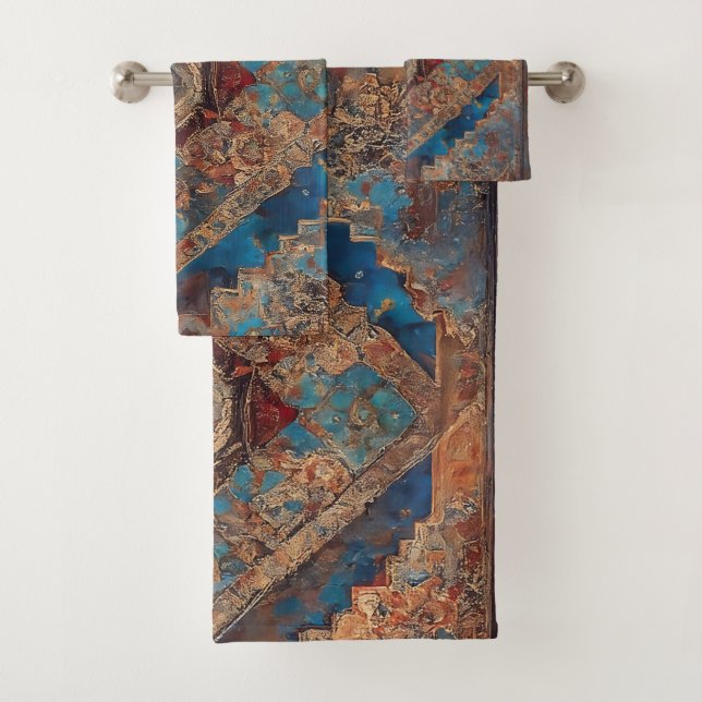 Trendy Persian Beautiful Old Pattern Collection Badhandtuch Set (Insitu)